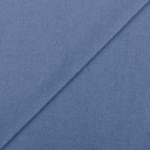 BRUSHED POLYESTER JERSEY - BLUE