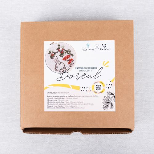 EMBROIDERY KIT THE FABRIC CLUB X UNE RATON - BOREAL